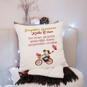 Sevgililer Günü Tasarımlı Yastık