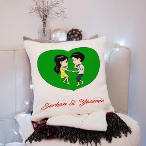 Sevgililer Günü Tasarımlı Yastık