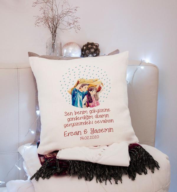 Sevgililer Günü Tasarımlı Yastık
