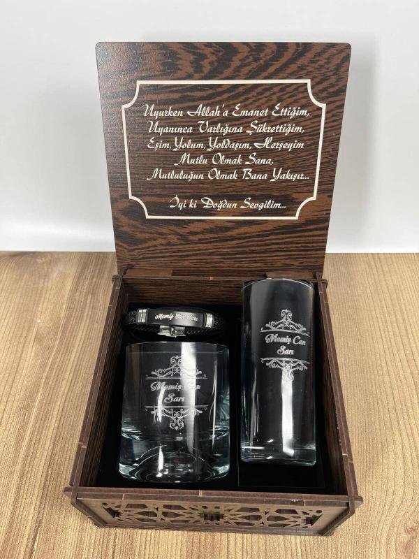 İsme Özel Viski Rakı Kadeh Set