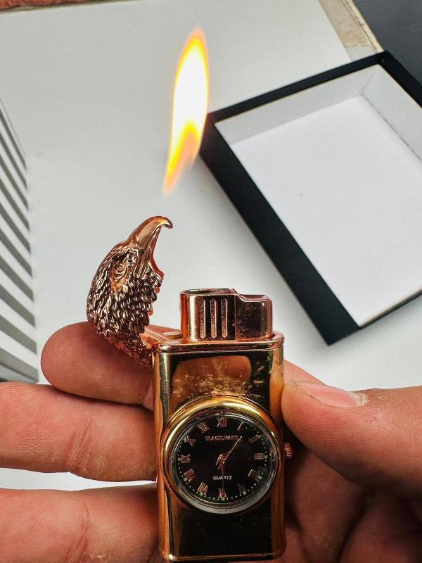 Erkek Saatli Kartal Çakmak Set - Görsel 4