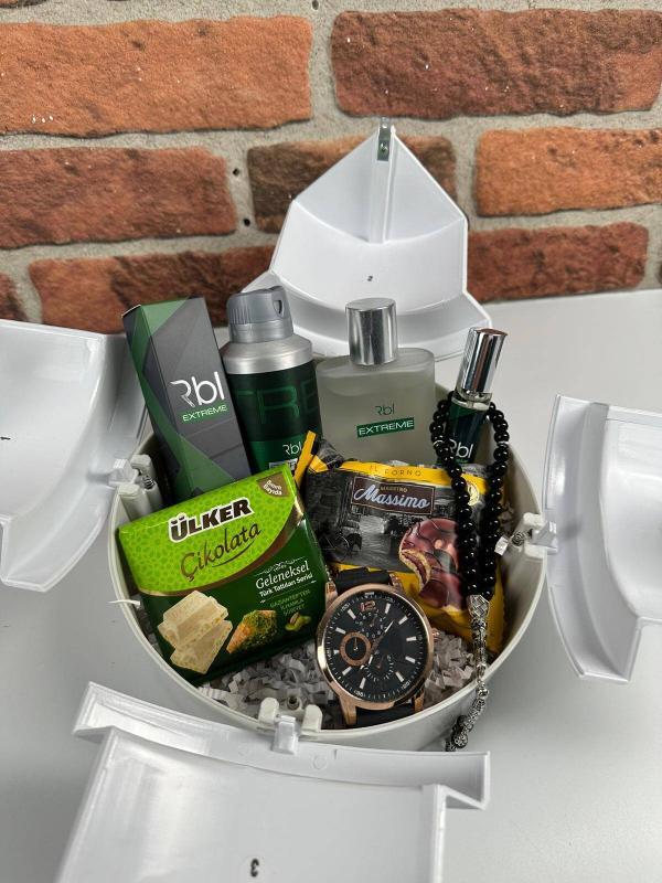 Sürpriz Patlayan Pasta Kutulu Erkek Set